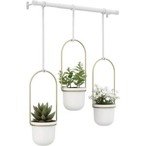 BNIB Umbra Triflora Hanging Planters, Set of 3